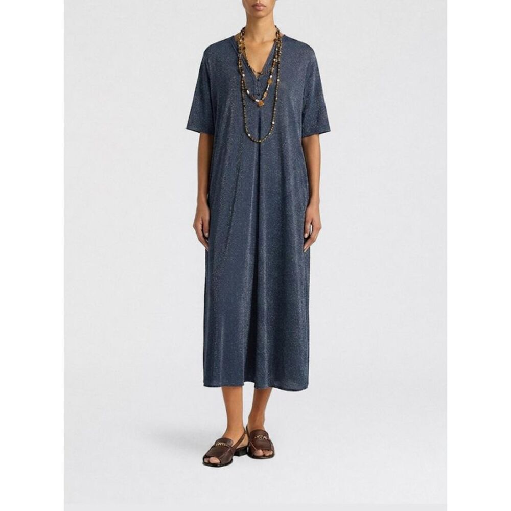 Momoniœ Women Lurex Jersey Midi Dress Momoniœ